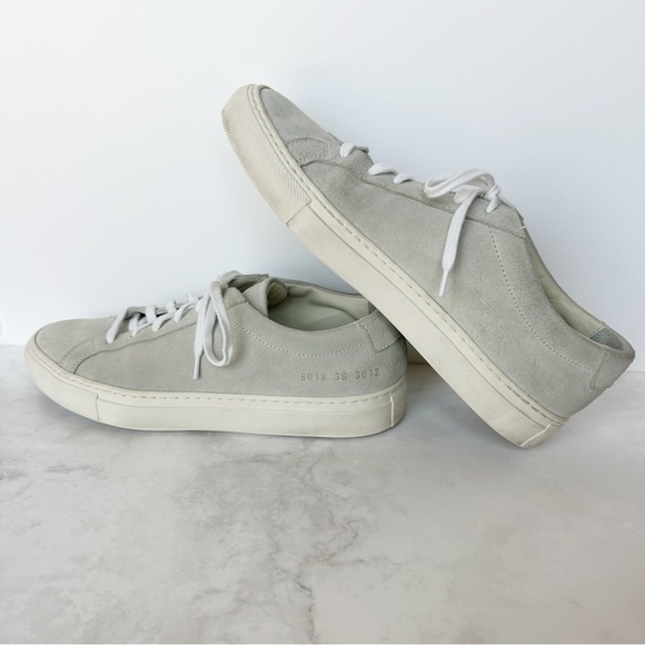 Common Projects Suede Achilles Sneaker in Grey 38 - Picture 4 of 8